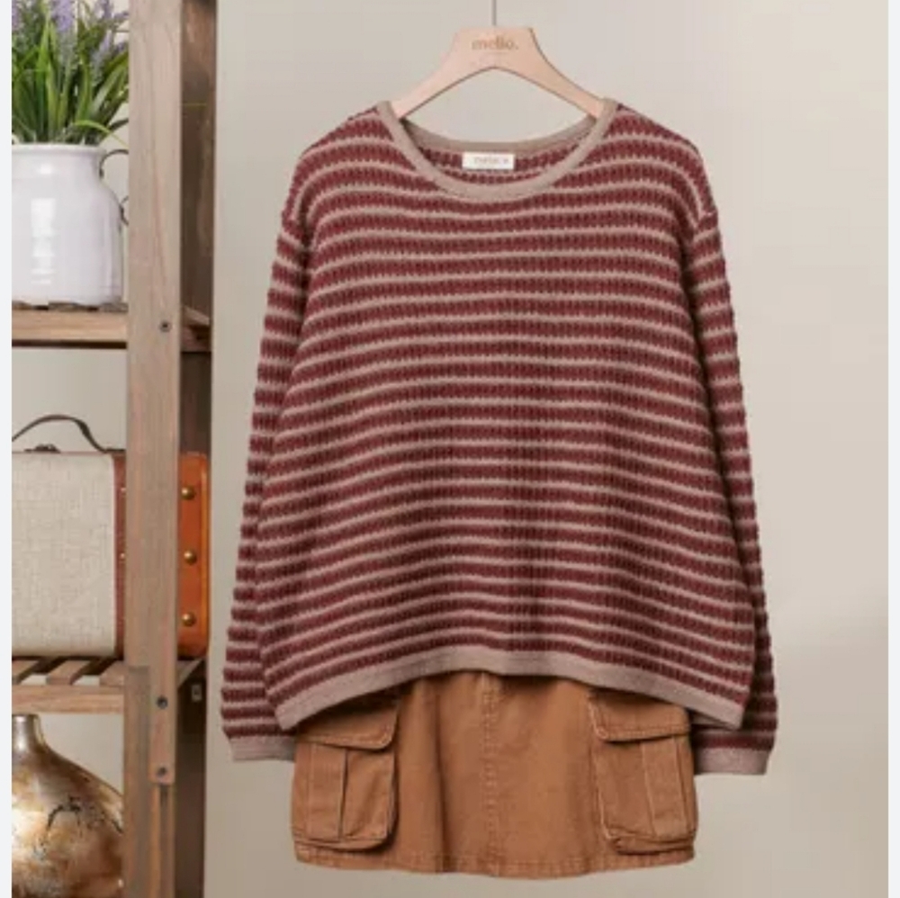 Womens Striped Sweaters Oversized Large - Picture 1 of 2